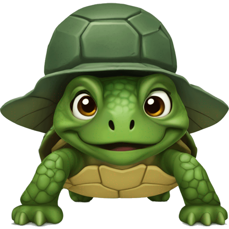 Commando turtle emoji