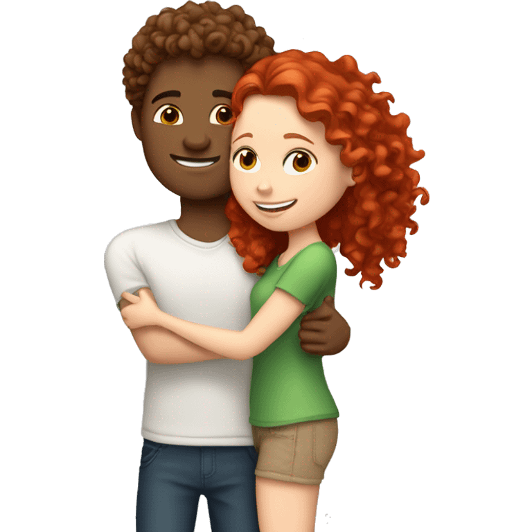 white-girl-brown-curly-hair-hugging-with-red-head-boy-white emoji