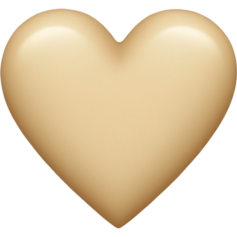 beige heart emoji