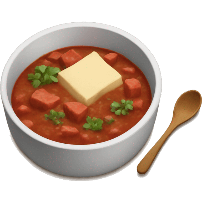 red stew emoji