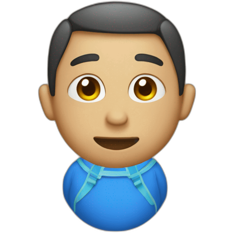 Piedritas azules en una bolsita emoji