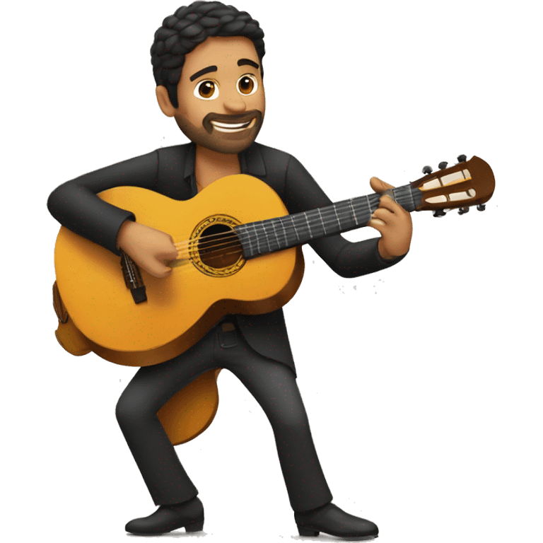 Flamenco guitar player emoji