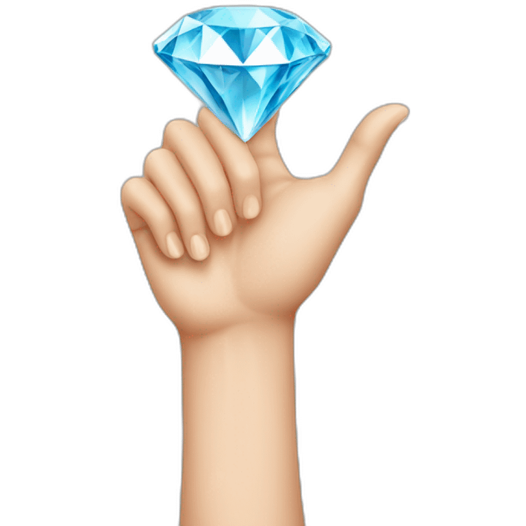 hand holding diamonds emoji