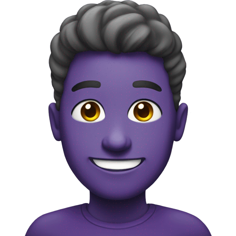 Purple face smiling  emoji