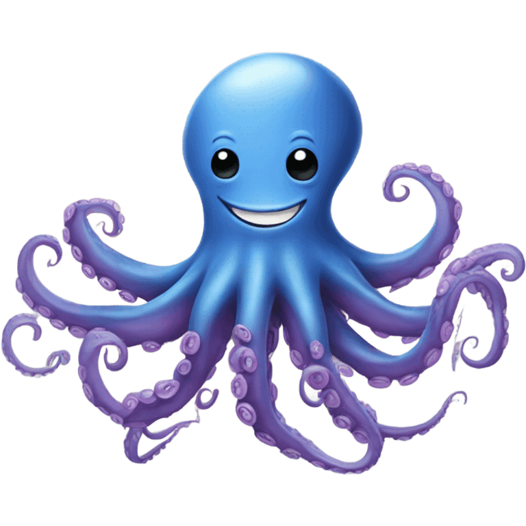 Happy octopus painting  emoji