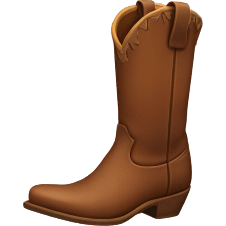 Brown cowboy boots emoji