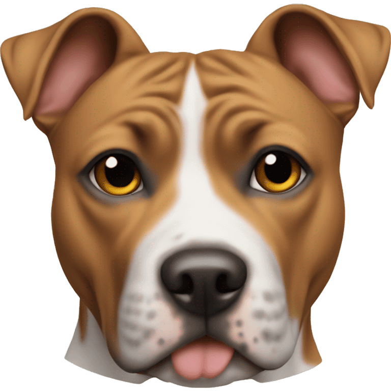 The dog is an American Staffordshire Terrier emoji