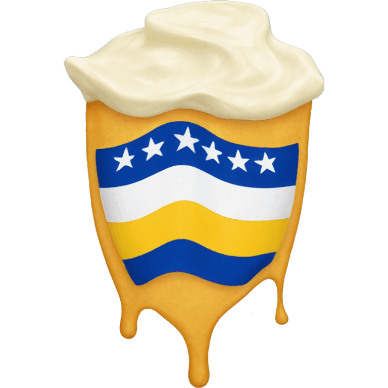 Flag with mayonnaise emoji