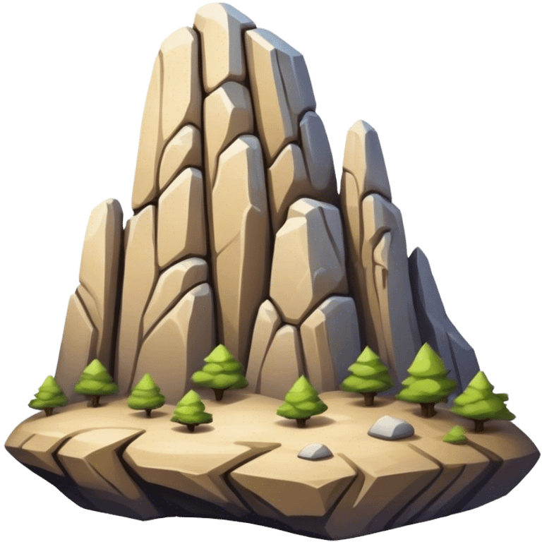 rock formation emoji