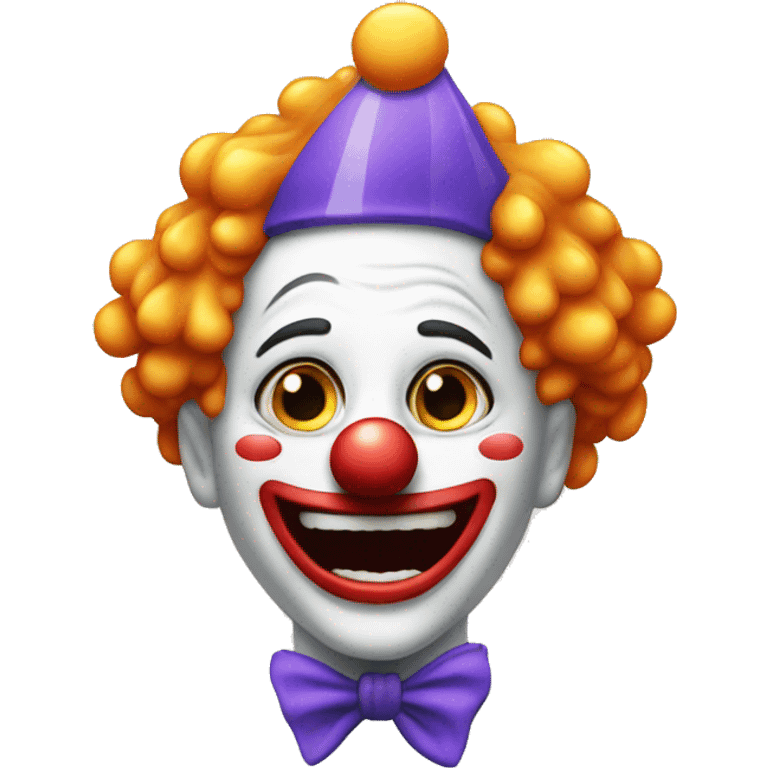 Clown that cry’s from laughing  emoji