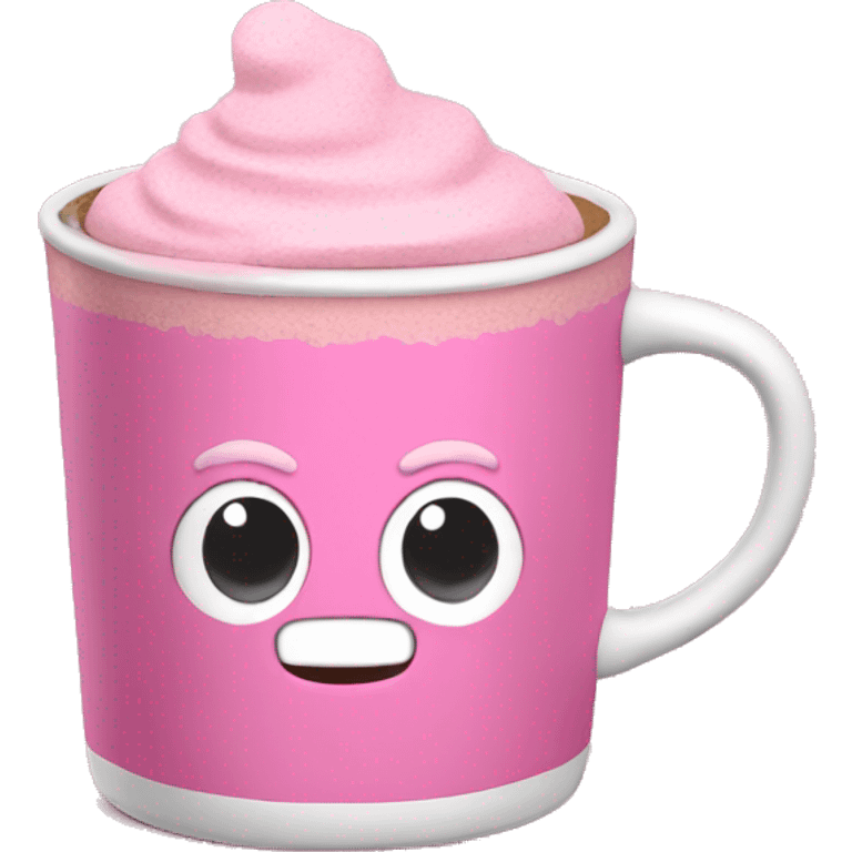 pink hot chocolate  emoji