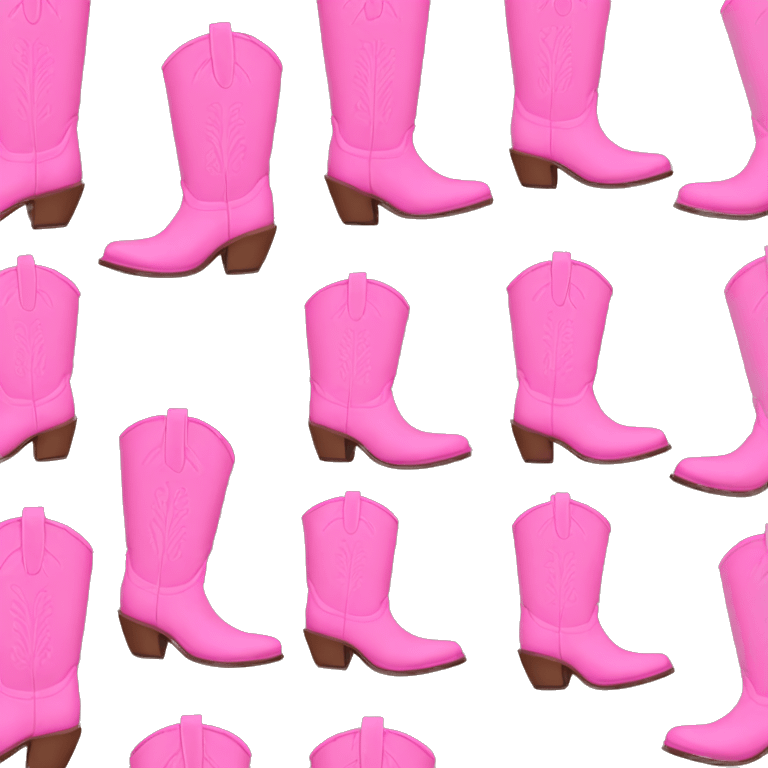 Pink cowboy boots emoji