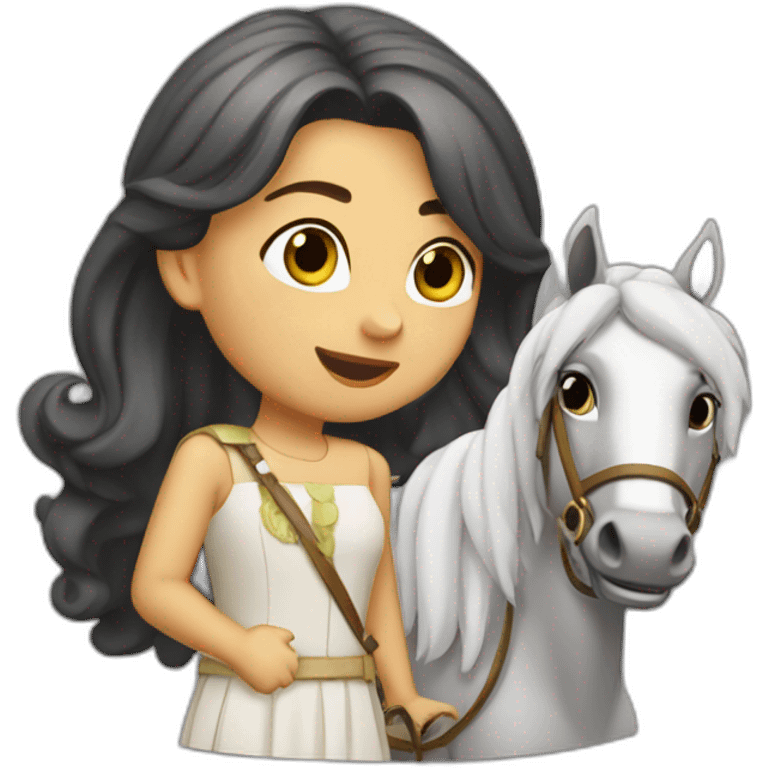 Isabel la Catolica montando caballo emoji