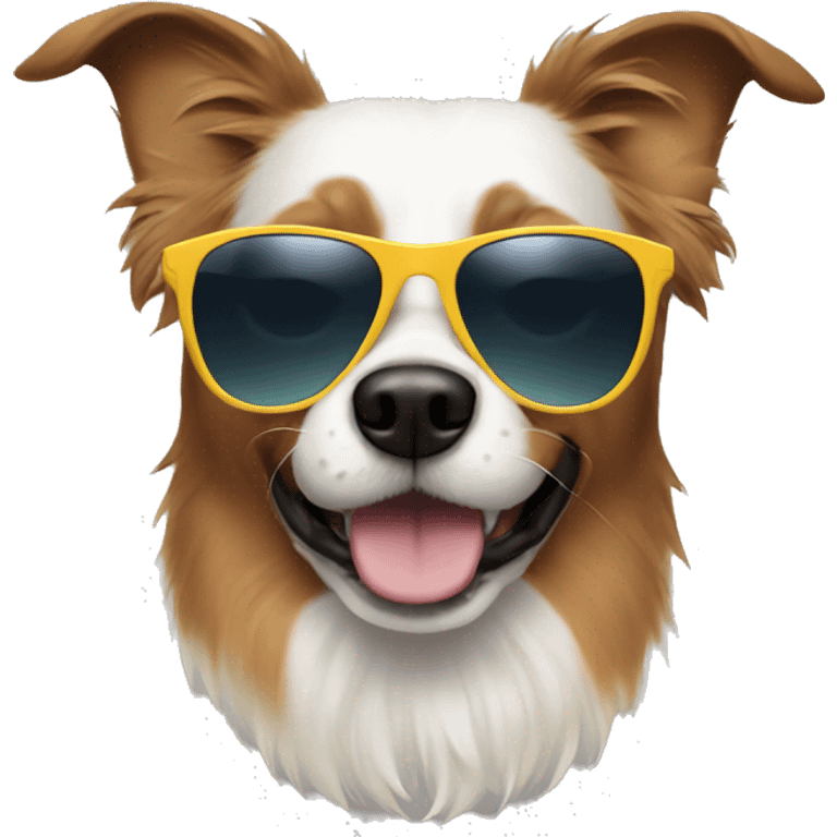 Dog wearing  sunglasses  emoji