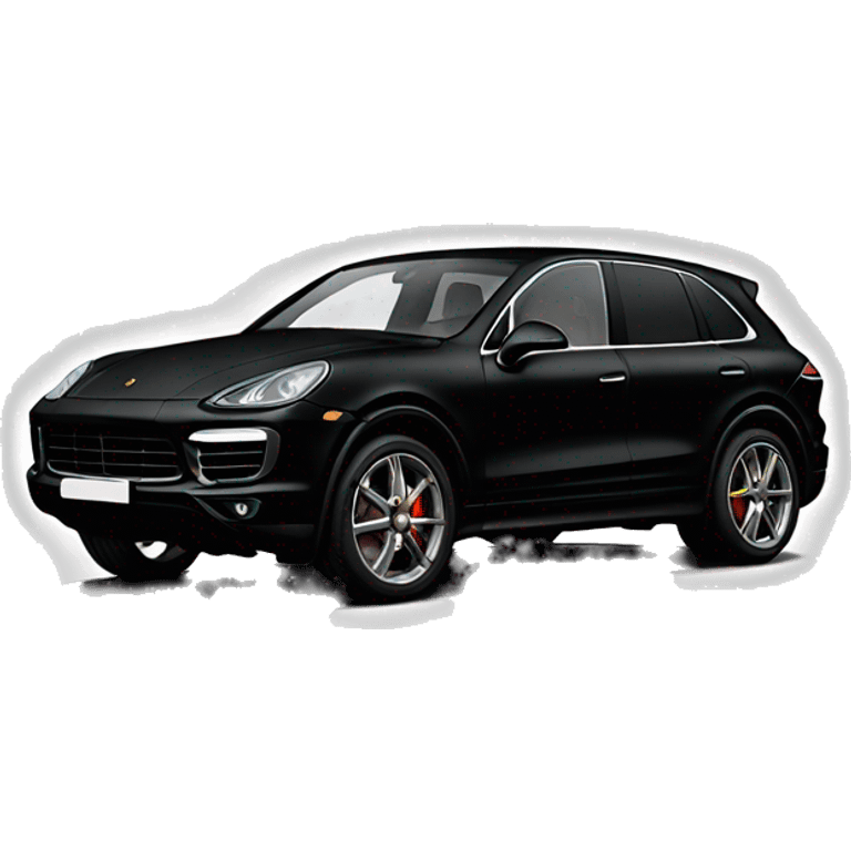 Black Porsche cayenne emoji