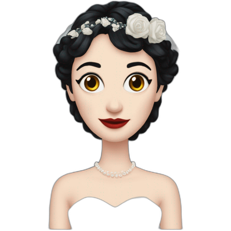 Lydia Deetz wedding dress emoji