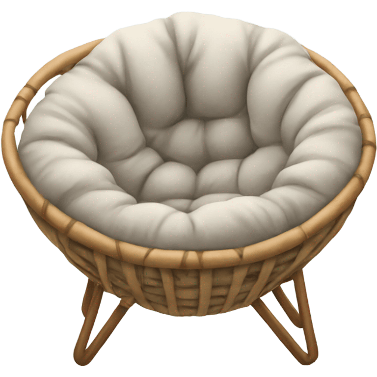 Cozy warm papasan chair emoji