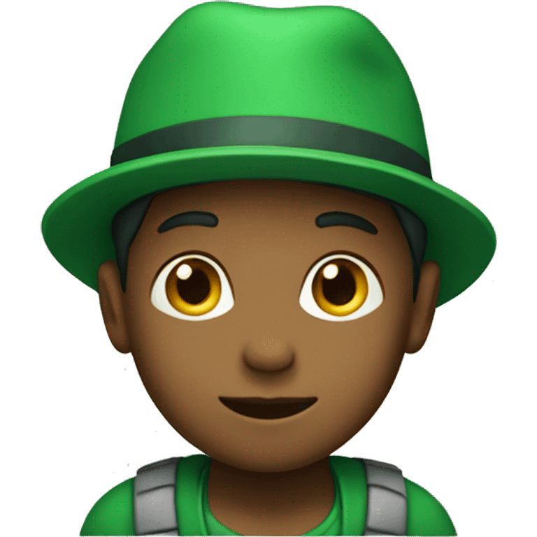 kid with green hat emoji