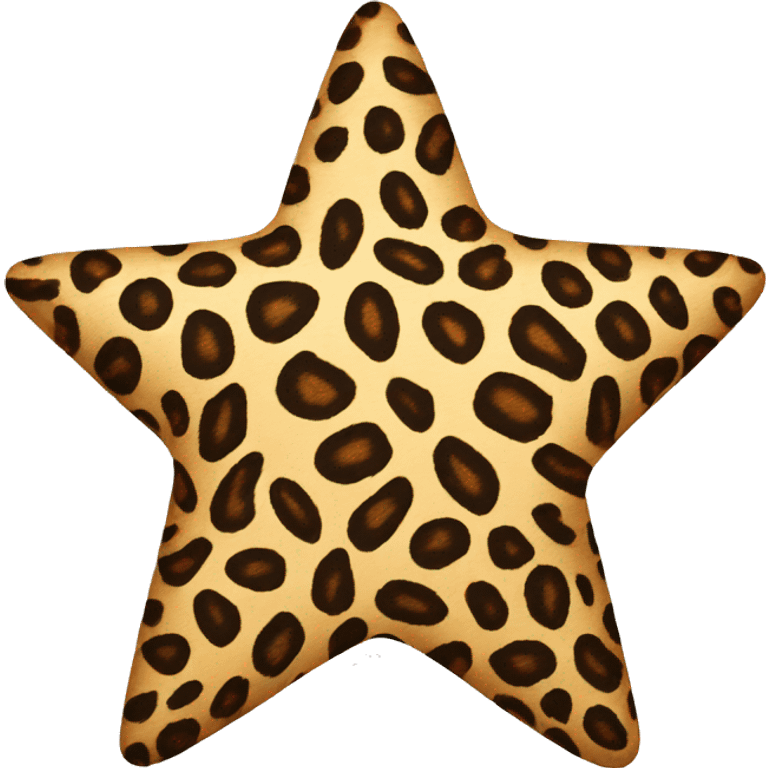 Leopard skin star emoji