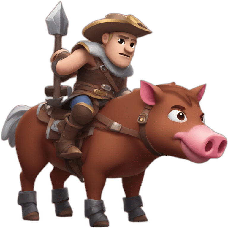 Hog rider from clashroyale emoji