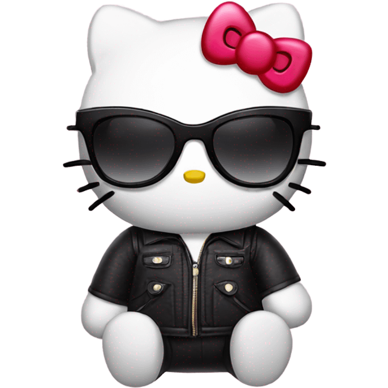 Hello kitty with sunglasses emoji