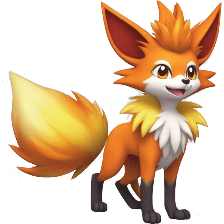  Delphox-Braixen-Fennekin-Fakemon Full body emoji