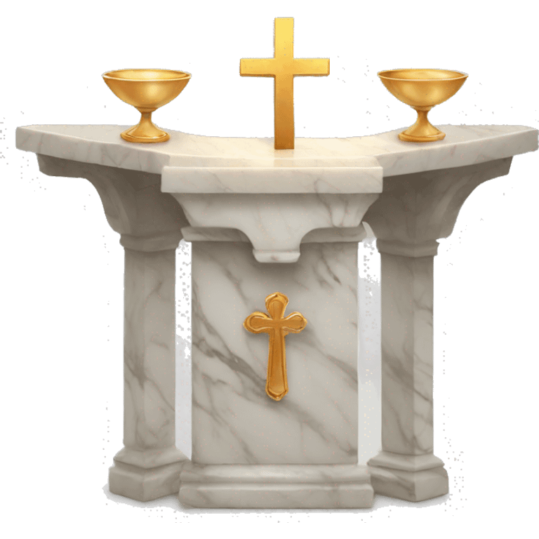 Marble altar eucharist  emoji