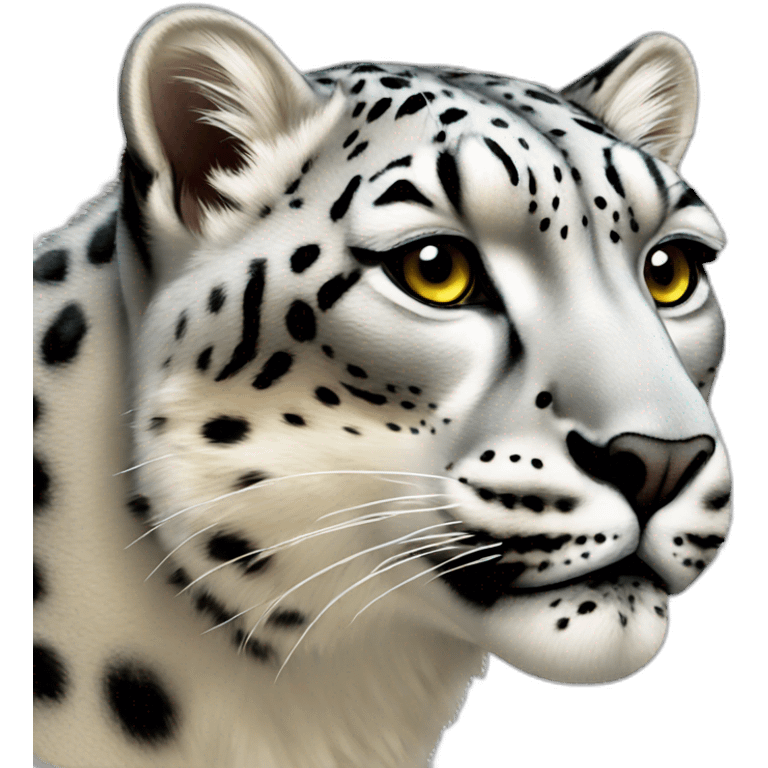 snow leopard  emoji