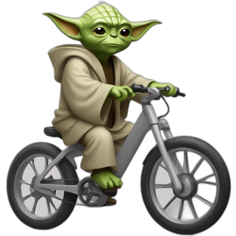 Yoda on ebike emoji