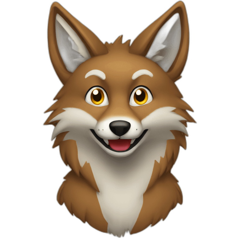 Naughty coyote emoji