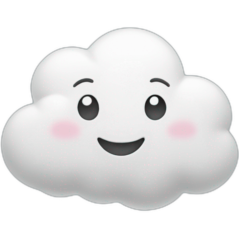 Happy cloud emoji