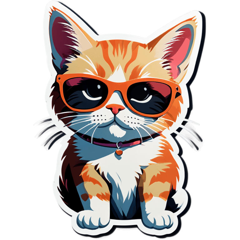 Cat with sunglasses emoji