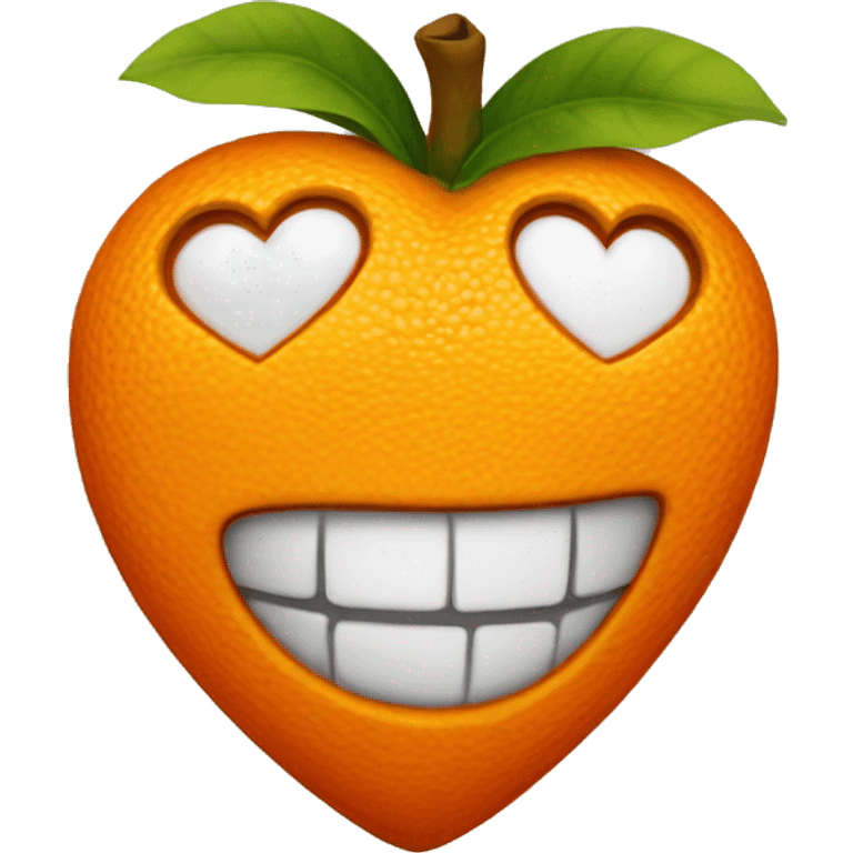 Orange heart emoji