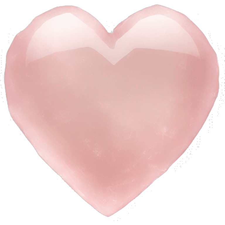 Rose quartz heart emoji