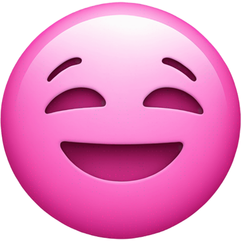 pink pill with happy face emoji