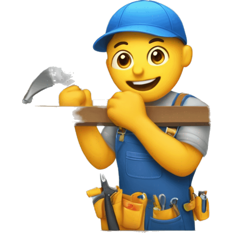 repairman repairing a window emoji