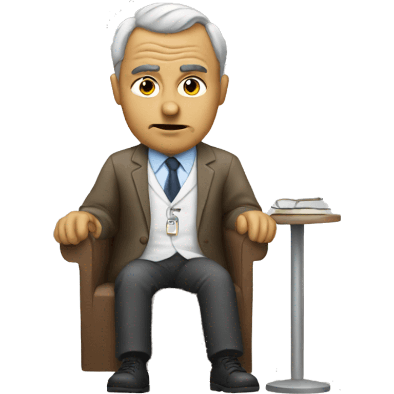 Lazy psychiatrist emoji