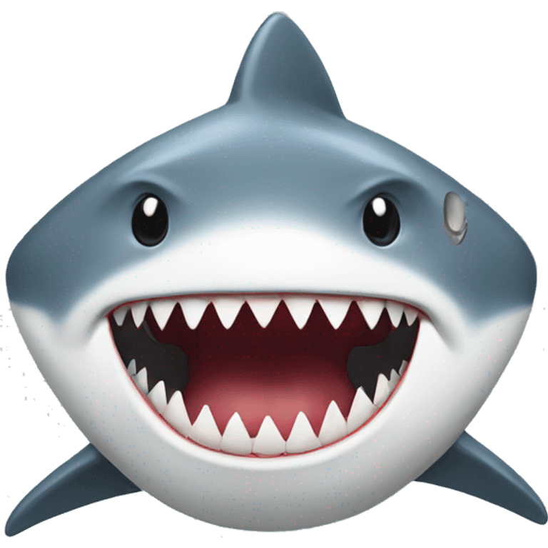 Shark with toothpick in mouth emoji