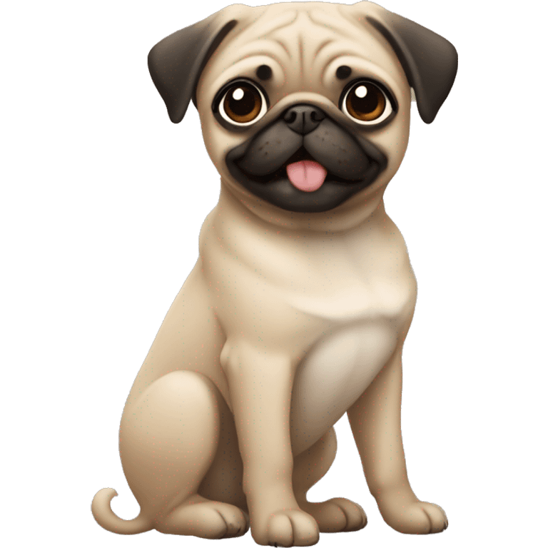 Pug girl emoji