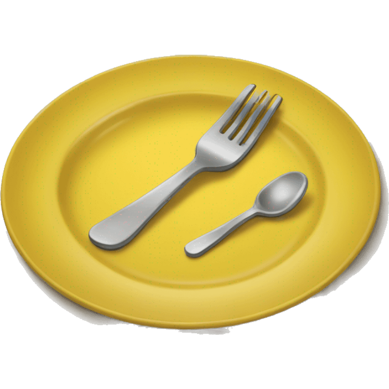 yellow plate emoji