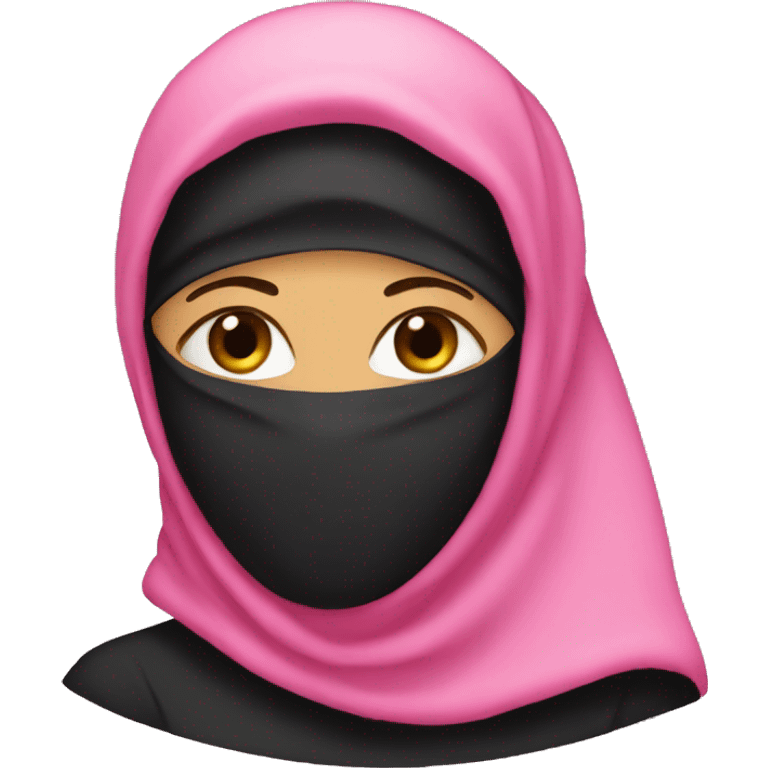 pink niqab emoji