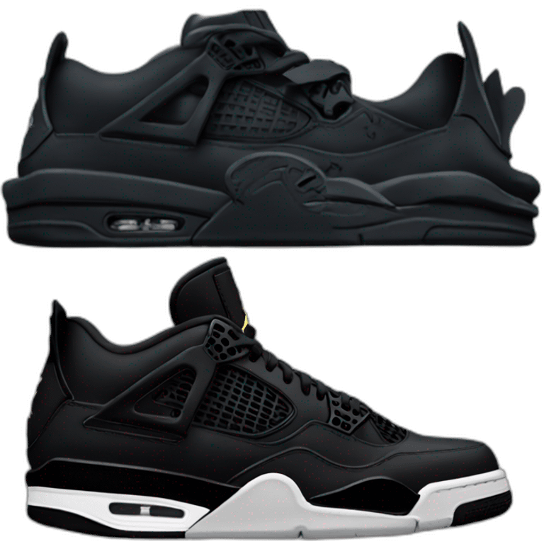 Jordan 4 black cat emoji