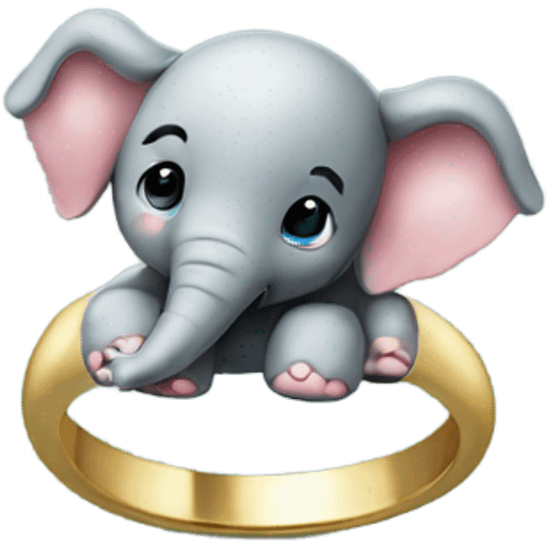 Baby elephant ring emoji