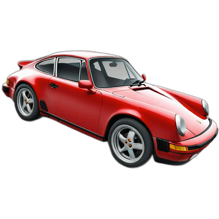 Porche 911 red emoji