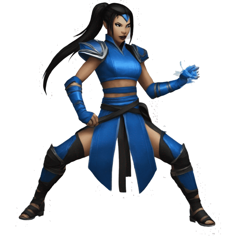 Kitana from mortal kombat emoji