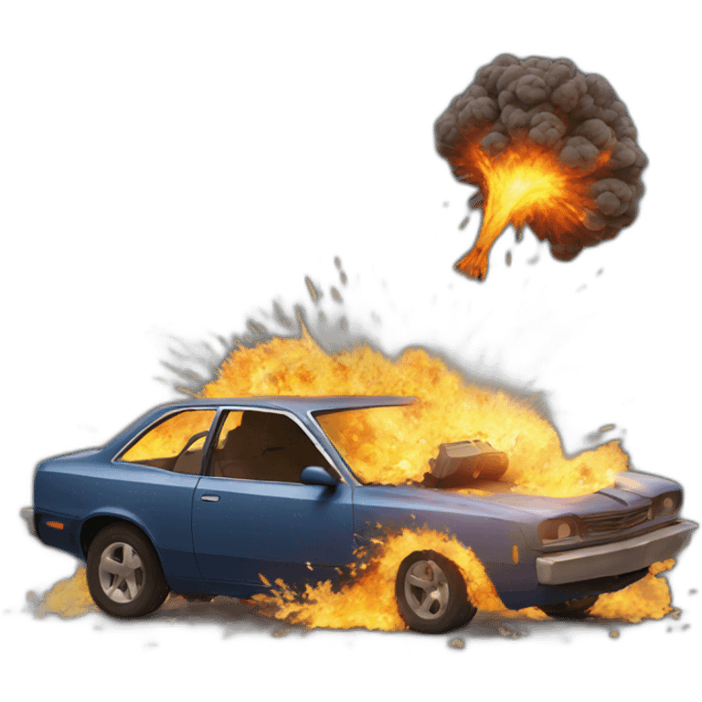 car explosion emoji