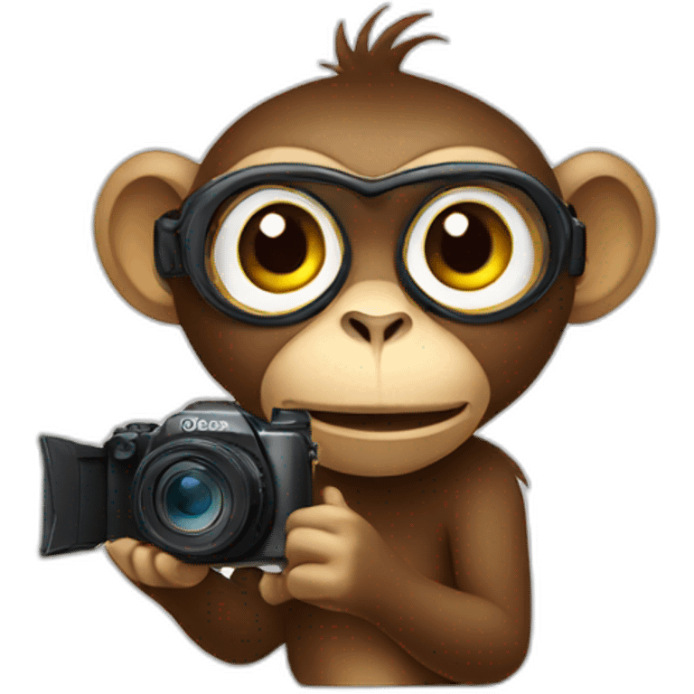 monkey and filming camera emoji