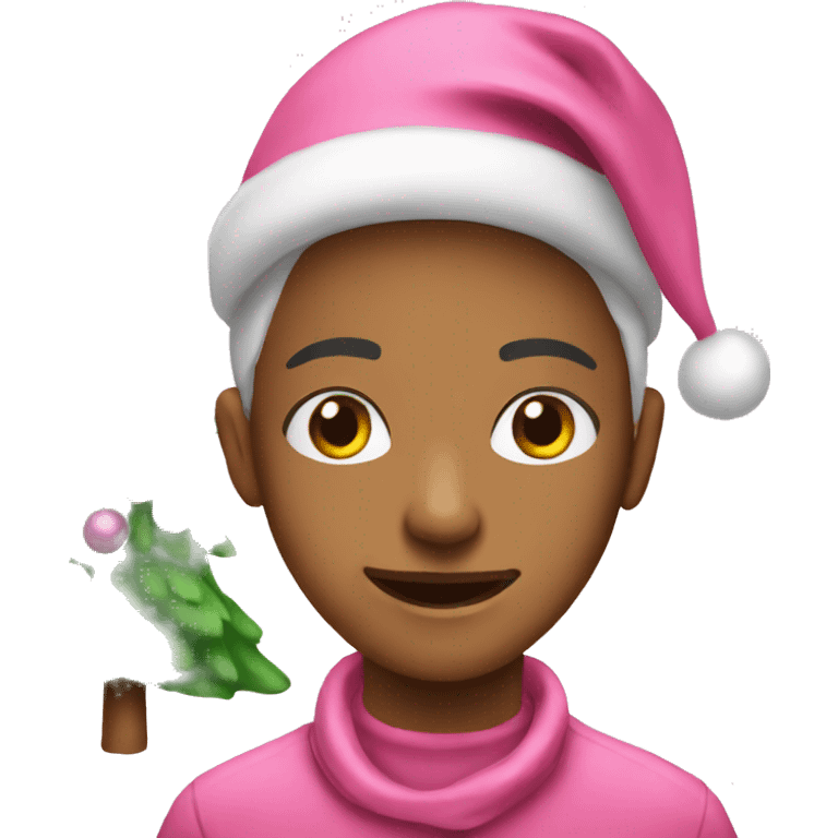 pink Christmas  emoji