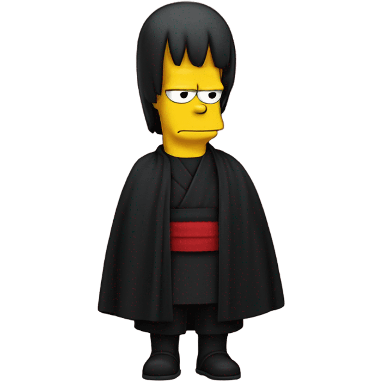 Homer Simpson but dressed like itachi from Naruto  emoji