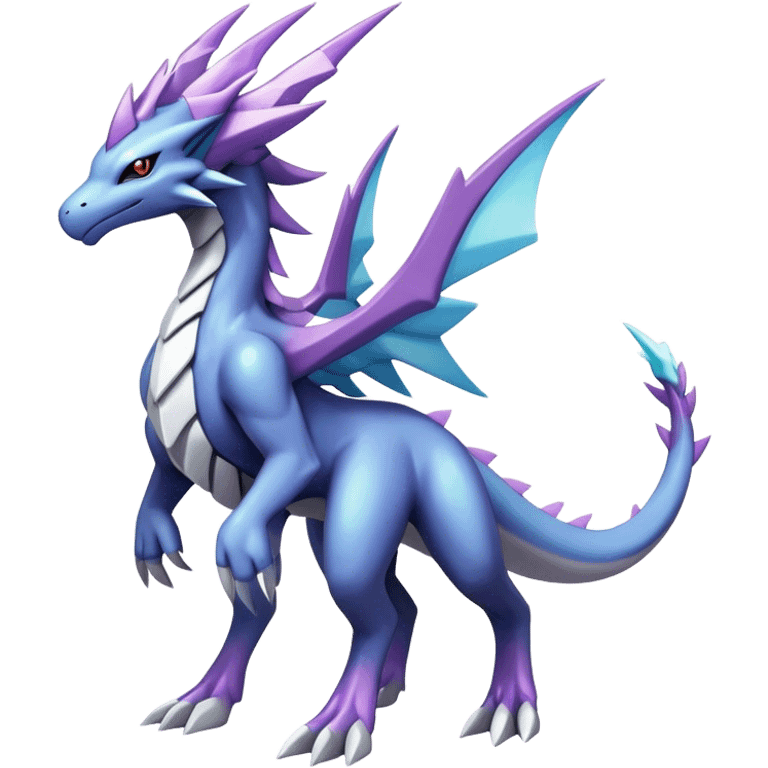  cool edgy shiny colorful godly ethereal Dialga-Suicune-Fakemon full body emoji